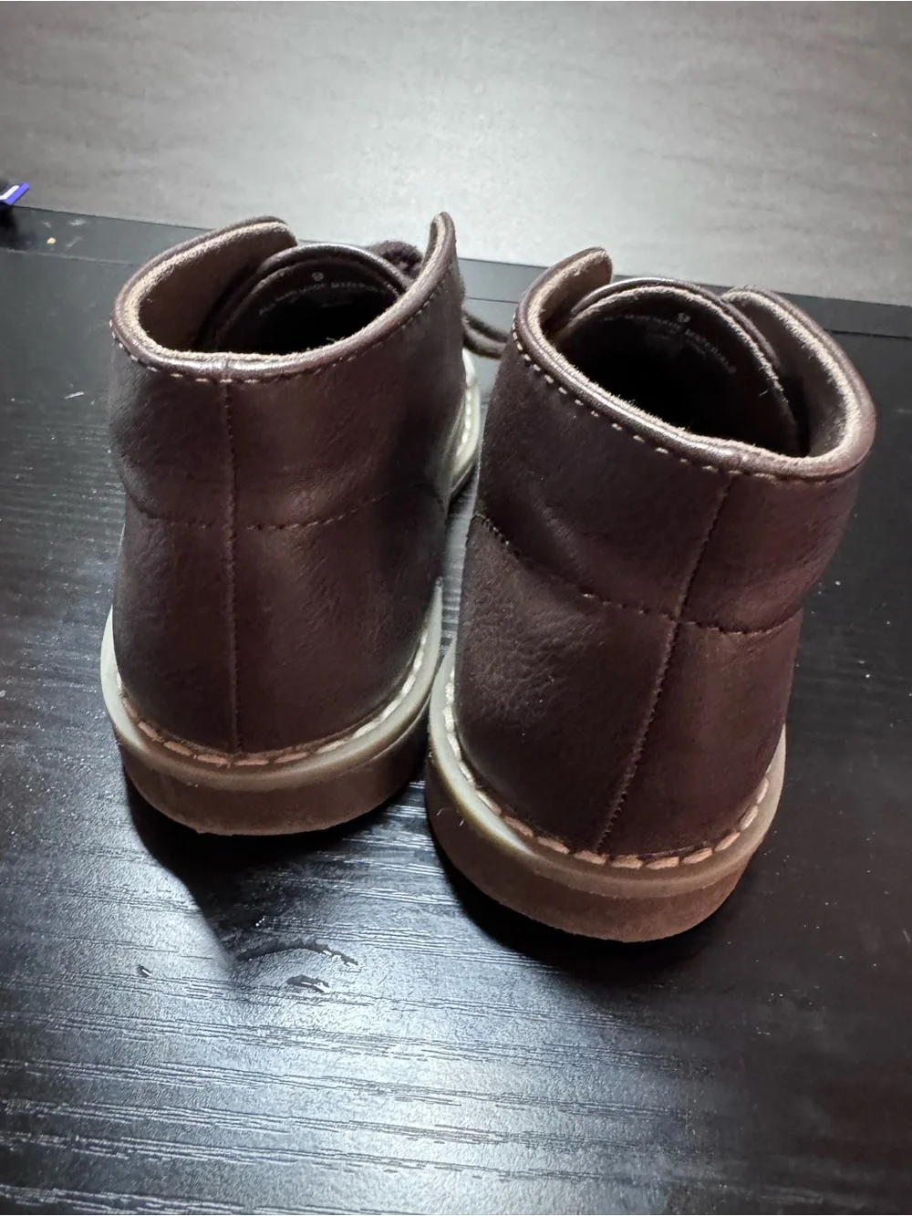 The Children's Place Dark Brown Lace-Up Kids Ankle Boots